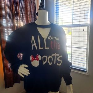 DISNEY MINNIE MOUSE PEEKABOO SWEATSHIRT